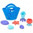 set jeux bain coquillages pastique recycle green toys